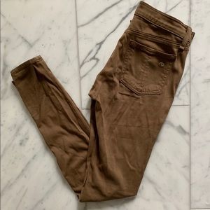 Rag & Bone Shitake Brown Skinny Pants. Size 25